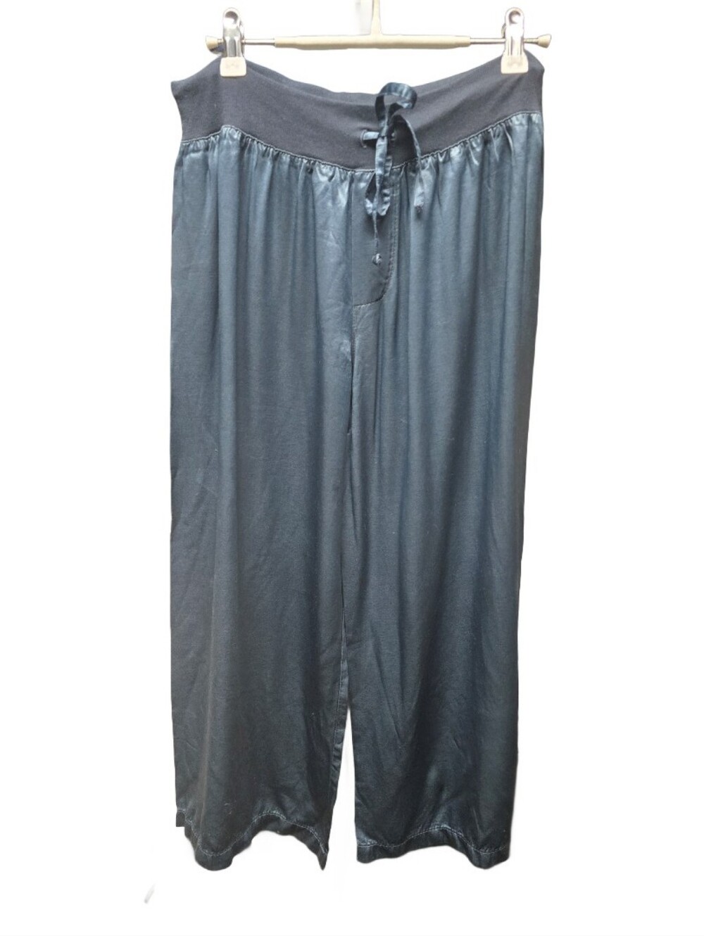 PJ Harlow Jolie Capri Satin Pant Navy Sz. M